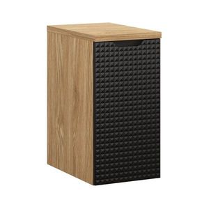 Závěsná koupelnová skříňka Luxor Black s deskou 81-30-1D černý/dub olejovaný vyobraziť