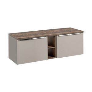 Závěsná skříňka pod umyvadlo SantaFe s deskou 140 cm taupe/dub santa fe vintage vyobraziť