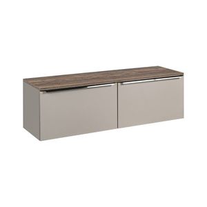 Závěsná skříňka pod umyvadlo SantaFe s deskou 160 cm taupe/dub santa fe vintage vyobraziť