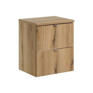 Závěsná umyvadlová skříňka Nova Oak s deskou 50 cm dub evoke vyobraziť