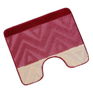 Bellatex Kúpeľňová predložka Bany bez výkroja Chevron burgundy, 60 x 50 cm vyobraziť