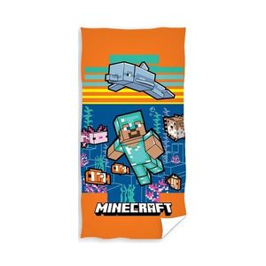 Carbotex Detská osuška Minecraft Aquatic World, 70 x 140 cm vyobraziť