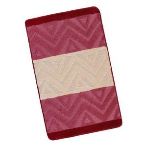 Bellatex Kúpeľňová predložka Bany Chevron burgundy, 60 x 100 cm vyobraziť