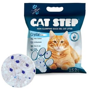 Cat Step Silikagélová podstielka pre mačky CrystalBlue 6, 68 kg, 15, 2 l vyobraziť