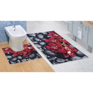 Bellatex Kúpeľňová predložka Orchidea 3D, 60 x 100 + 60 x 50 cm vyobraziť