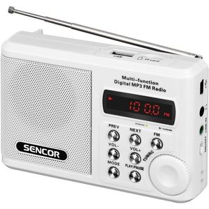 Rádio Sencor SRD 215 W s USB/MP3, biele vyobraziť