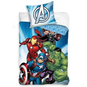 Carbotex Detské bavlnené obliečky Avengers Vianočná Jazda, 140 x 200 cm, 70 x 90 cm vyobraziť