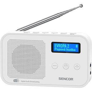 Digitálne rádio Sencor SRD 7200 W DAB+/FM, biele vyobraziť