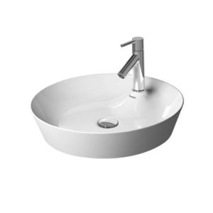 DURAVIT - Cape Cod Umývadlo na dosku, priemer 48 cm, bez prepadu, s otvorom na batériu, DuraCeram, biela 2328480000 vyobraziť