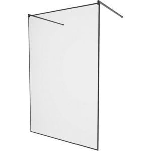 MEXEN/S - KIOTO Sprchová zástena WALK-IN voľne stojaca 110 x 200, transparent/čierna vzor 8 mm, čierna 800-110-002-70-70 vyobraziť