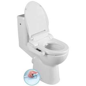 SAPHO - HANDICAP WC kombi zvýšené sedadlo s elektronickým bidetom BLOOMING EKO PLUS, Rimless, zadný odpad, biela NB-1160D-1 vyobraziť