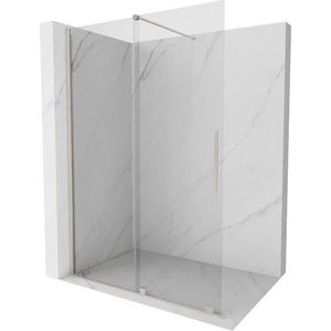 MEXEN/S - Velar Sprchová zástena posuvná Walk-in 160 x 200 cm, transparent 8 mm, nikel kartáčovaný 871-160-000-03-97 vyobraziť