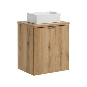 Závěsná skříňka Nova Oak Gaja II s deskou a umyvadlem 50 cm dub coast evoke vyobraziť