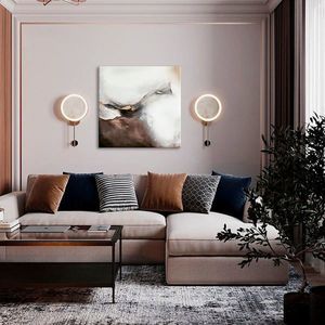 Obrazy na plátne - PREMIUM ART – Abstrakt Zahmlený štít Zľava 60 % 90x90 cm vyobraziť