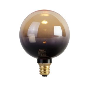 E27 stmievateľná LED lampa G125 čierna zlatá 3, 5W 80lm 1800K vyobraziť