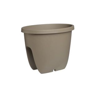 Gardenico Balkónový kvetináč na zábradlie Balconia OVI taupe, pr. 30 cm vyobraziť