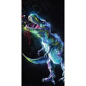 Jerry Fabrics Osuška Dinosaur Black, 70 x 140 cm vyobraziť