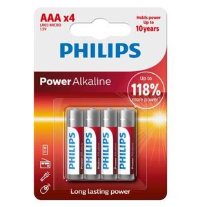 Philips Batéria AAA 1, 5 V Power Alkaline, 4 ks vyobraziť