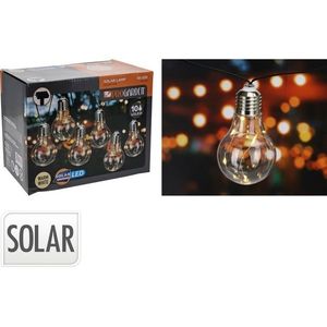 ProGarden Solárna reťaz Žiarovky číra, 2 m, 10 x 5 LED, teplá biela vyobraziť