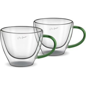 Lamart LT9115 2-dielna súprava pohárov nacappuccino Vaso, 190 ml, zelená vyobraziť