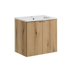 Závěsná skříňka Nova Oak Dance II se zápustným umyvadlem 60 cm dub coast evoke vyobraziť