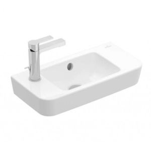 VILLEROY & BOCH - O.novo Umývadielko Compact 50x25 cm, s prepadom, 1 otvor na batériu vľavo, alpská biela 4342L501 vyobraziť