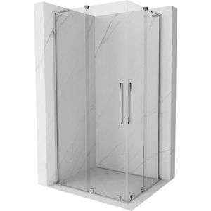 MEXEN/S - Velar L Duo sprchovací kút, posuvné dvere 90 x 80 cm, transparent, chróm 871-090-080-02-03-01 vyobraziť