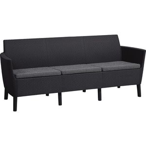 KETER Pohovka SALOMON 3 seater sofa | grafit vyobraziť