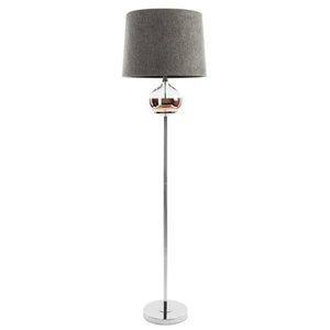 ArtFir Stojaca lampa AMORA 03 | sivá/strieborná 38 x 157 cm vyobraziť