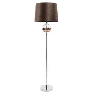 ArtFir Stojaca lampa AMORA 01 | tmavohnedá/strieborná 38 x 157 cm vyobraziť