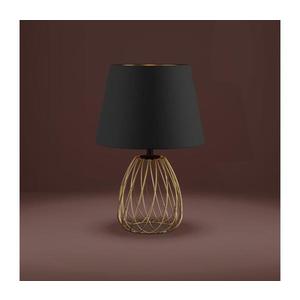 Eglo 390039 - Stolná lampa JAZMINIA 1xE27/40W/230V čierna/zlatá vyobraziť