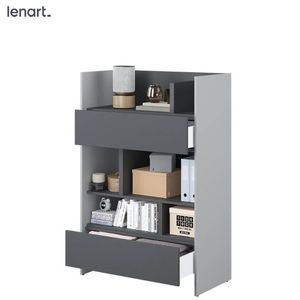Dig-net nábytok Regál Lenart BED CONCEPT BC-26 | sivá / grafit vyobraziť