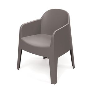Zahradní židle s područkami MILANES 68x60x80, 5 cm hnědá vyobraziť