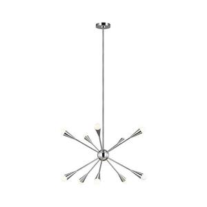 Elstead Feiss FE-JAX10-PN - LED Luster na tyči JAX 10xG9/3W/230V lesklý chróm vyobraziť