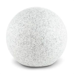 Lightcraft Shinestone S, záhradné svietidlo, guľovité, 20 cm, vzhľad kameňa vyobraziť
