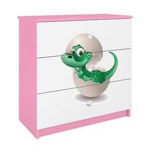 Komoda detsko Babydreams Ružová – Dino vyobraziť