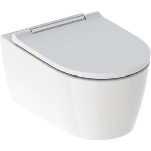 GEBERIT - ONE Závesné WC s doskou SoftClose, TurboFlush, KeraTect, biela/chróm 500.202.01.1 vyobraziť