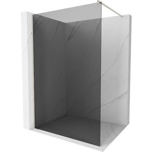 MEXEN/S - Kioto Sprchová zástena WALK-IN 110 x 200, grafit 8 mm, nikel kefovaná 800-110-101-97-40 vyobraziť