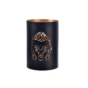 InDecor Kovový svietnik Buddha čierna, 12 x 18 cm18 cm vyobraziť