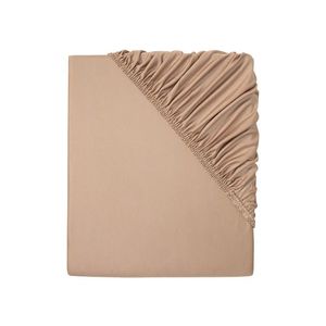 LIVARNO home Džersejová napínacia plachta z mikrovlákna, 140 – 160 x 200 cm (hnedá) vyobraziť