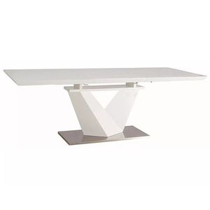 Rozkládací jídelní stůl Alaras III 160/220 cm bílý vyobraziť