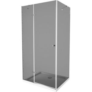 MEXEN/S - Roma sprchovací kút 100x90, grafit, chróm + biela vanička so sifónom 854-100-090-01-40-4010 vyobraziť