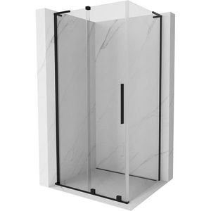 MEXEN/S - Velar L sprchovací kút, posuvné dvere 100 x 75 cm, transparent, čierna 871-100-075-03-70 vyobraziť