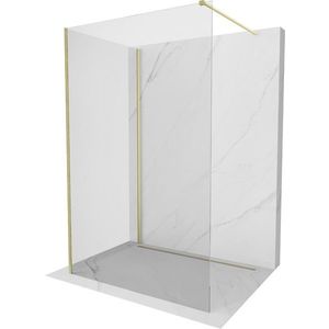 MEXEN/S - Kyoto Sprchová zástena WALK-IN 120 x 120 cm, transparent, zlatá kartáčovaná 800-120-212-55-00-120 vyobraziť