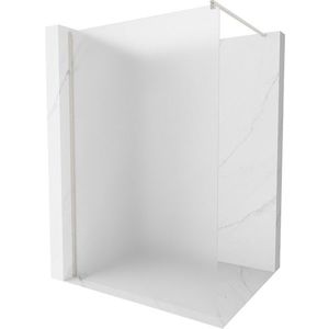 MEXEN/S - Kioto Sprchová zástena WALK-IN 110 x 200 cm, dekor 8 mm, nikel kefovaná 800-110-101-97-30 vyobraziť