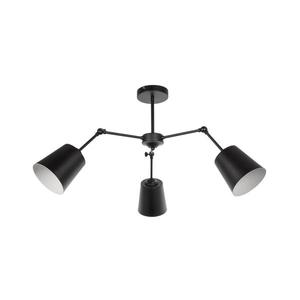 Luster na tyči 3xE27/60W/230V čierna vyobraziť