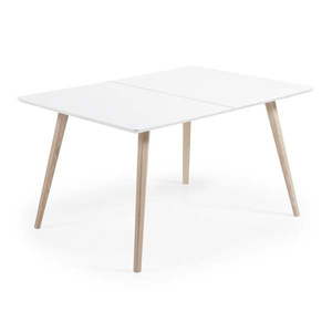 Rozkladací jedálenský stôl Kave Home Quatre, 140 x 90 cm vyobraziť