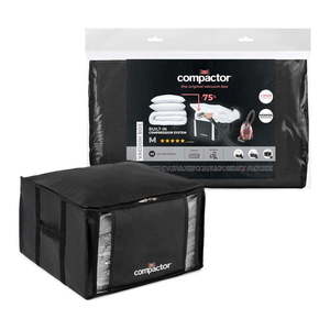 Čierny úložný box na oblečenie Compactor XXL Black Edition 3D Medium, 125 l vyobraziť