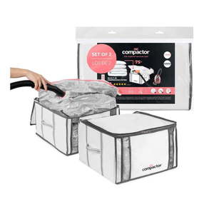 Vákuové/vystužené látkové úložné boxy na oblečenie v súprave 2 ks 42x25x25 cm Life – Compactor vyobraziť