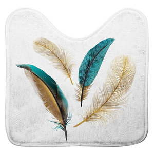 Biela WC kúpeľňová predložka 45x45 cm Plumiss – douceur d'intérieur vyobraziť